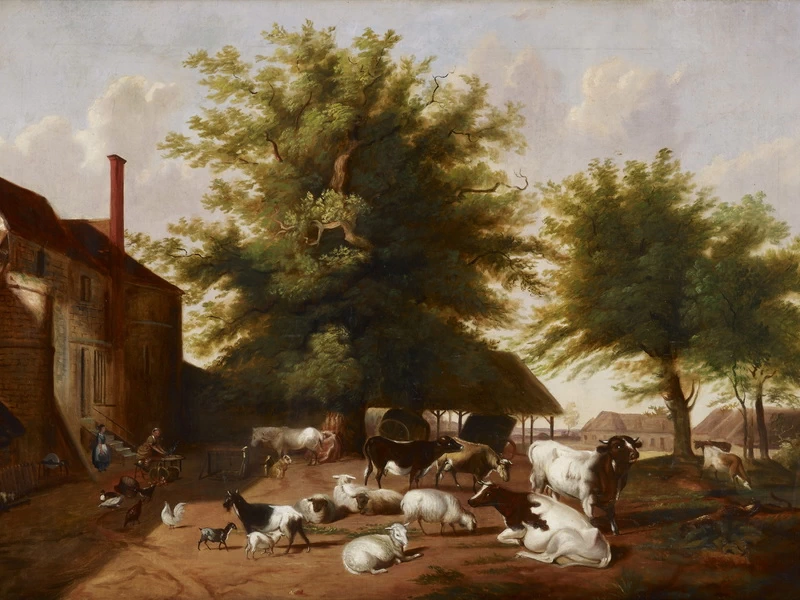 1810-Jacob Cox - Scena di fattoria - Indianapolis Museum of Art a Newfields